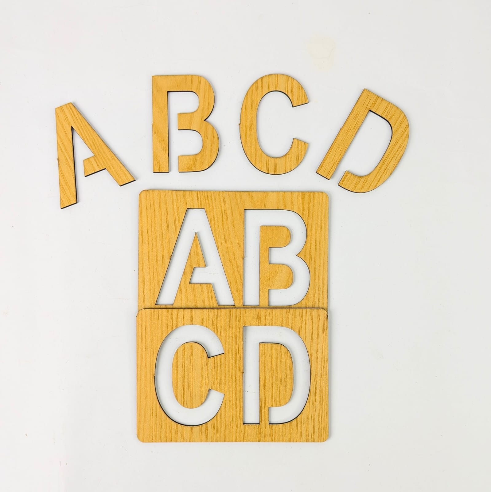 A - Z Alphabets Stencils with Puzzles