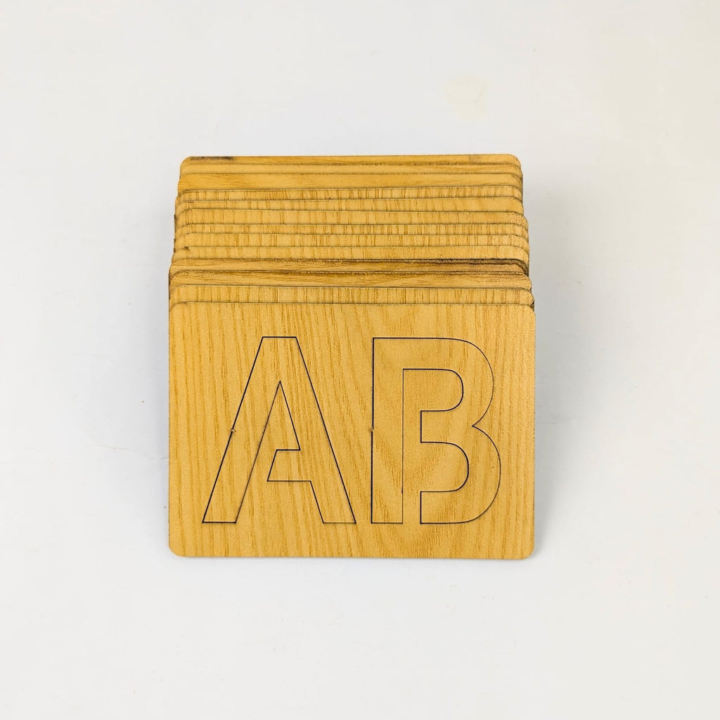 A - Z Alphabets Stencils with Puzzles