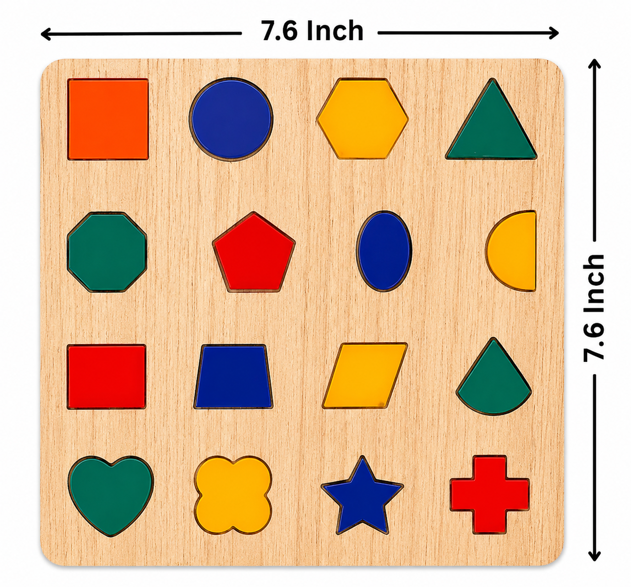 Premium Montessori Colorful Acrylic Puzzle Boards