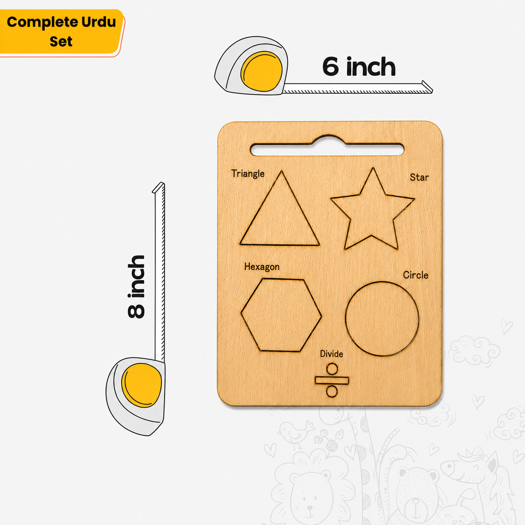 Premium Montessori Wooden Learning Boards Set