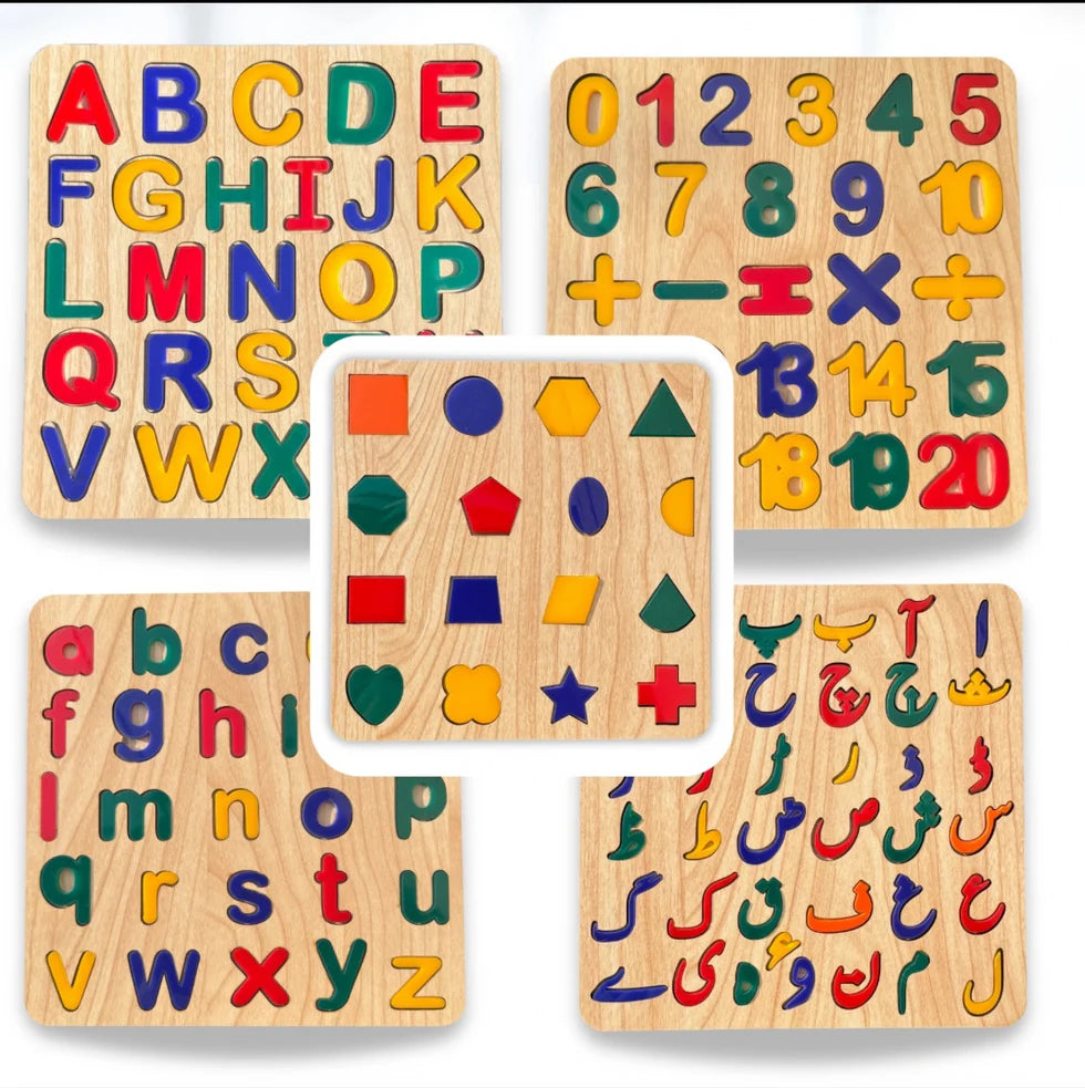 Premium Montessori Colorful Acrylic Puzzle Boards
